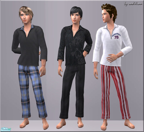 Sims 2 — Pyjamas For Guys by sosliliom — I hope You\'ll enjoy! Happy Simming!