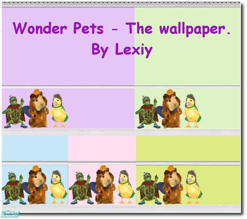 Sims 2 — Wonder Pets Walls by Lexiy — A small set of walls with the Wonder Pets on them. Perfect for a baby or toddler\'s