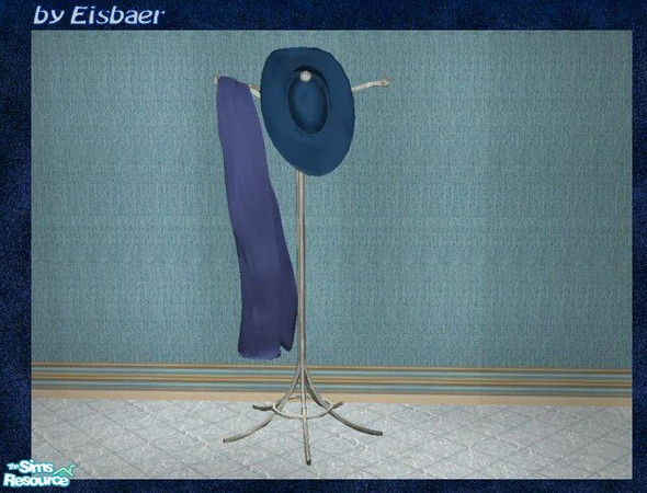 Sims 2 — Reflex Prague Hall Darkblue Hatstand by Eisbaerbonzo — Update 17.4.2008: I made the set ready for modern