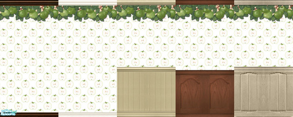 Sims 2 — Green Apples Set by Halfcreek — created by Halfcreek