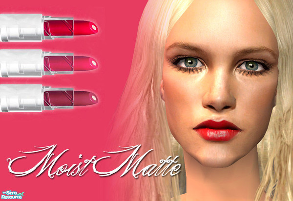 Sims 2 — Moist Matte Lipstick - Red #4 by 06bek — 