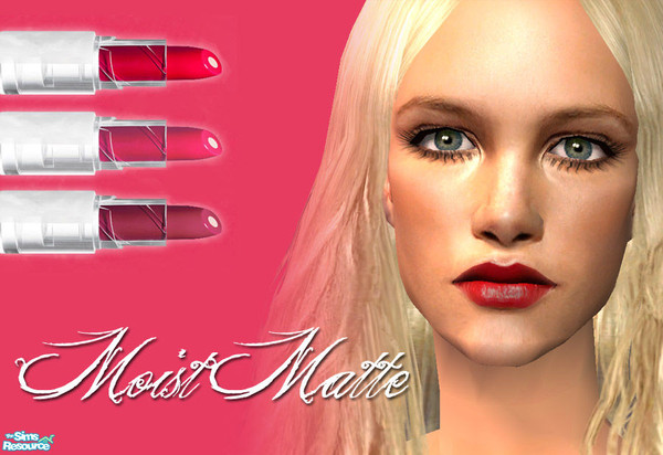 Sims 2 — Moist Matte Lipstick - Red #5 by 06bek — 