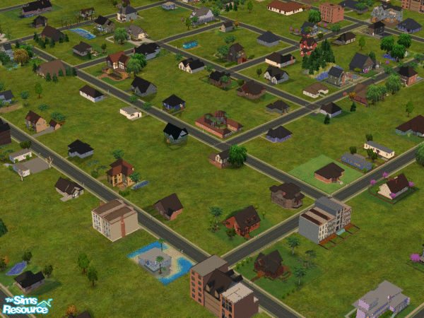 Sims 2 — Square by nickszalinski — It\'s for many lots and it\'s very big.
