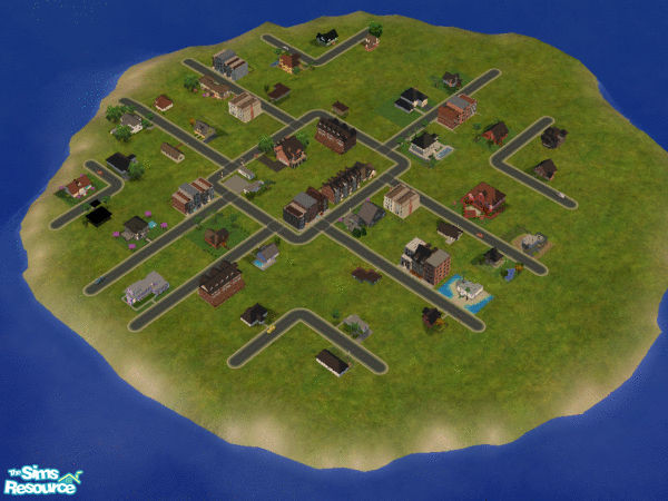 Sims 2 — Miniisland by nickszalinski — It\'s not for many lots.