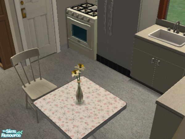 Sims 2 — Regluar flats by jointhenavy — This house contains 4 flats and 2 garages. On the first floor, there are 2 small