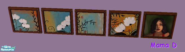 Sims 2 — Mama Ds Floral Set - 6 by mamads32209 — A nice floral set, of paintings.