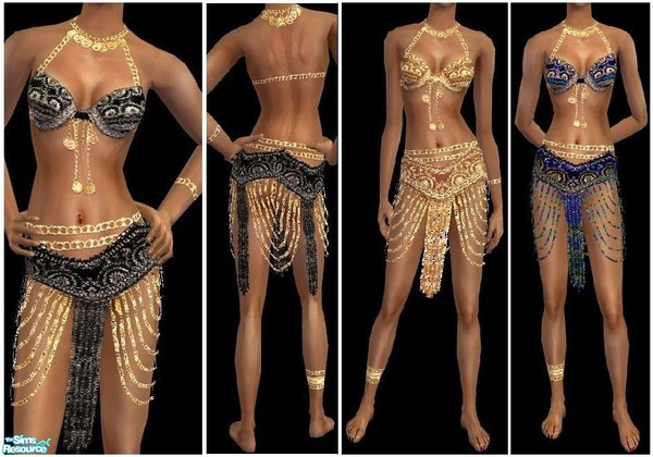 Sims 2 — JPayafbellydance2 by juttaponath — Belly dancing outfit for adults and young adults. No expansion pack required.