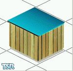 Sims 1 — Estatica wood counter by estatica — Part of the Wood Bathroom Set.