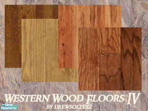 Sims 2 — Western Wood Floors IV by drewsoltesz — A collection of 4 rough and ready wood floors, ideal for that ranch or