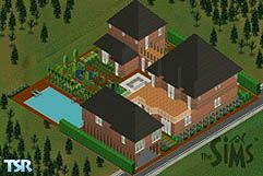 Sims 1 — Split Tree House by Number Nine — A low-budget villa divided in tree !!! This Villa contains 3 lofts, 2 bridges,