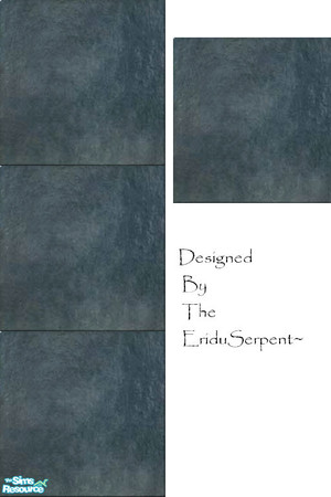 Sims 2 — Solid Blue Slate Set by eriduserpent — Beautiful polished slate...mmmmm I like stone sets, I am saving up to