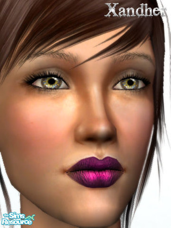 Sims 2 — Ambrosia Lipstick - Envy by Xandher — A delicately dual-hued, matte and metallic lipstick. Looks great on just
