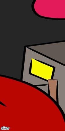 Sims 2 — \"The invasion of the great tomatoes\" mural 2m by Elut — 