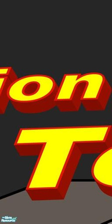 Sims 2 — \"The invasion of the great tomatoes\" mural 1f by Elut — 