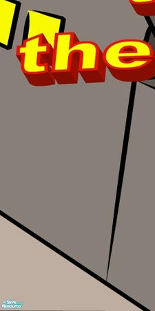 Sims 2 — \"The invasion of the great tomatoes\" mural 3p by Elut — 