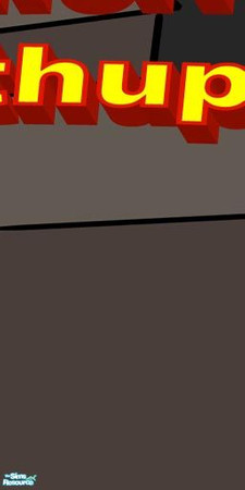 Sims 2 — \"The invasion of the great tomatoes\" mural 3r  by Elut — 