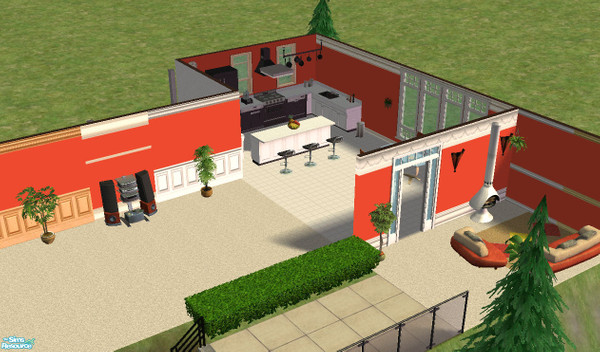 Sims 2 — Behr Flame paint collection by nonafae — A gorgeous red-orange paint based on the Behr paint color Flame.