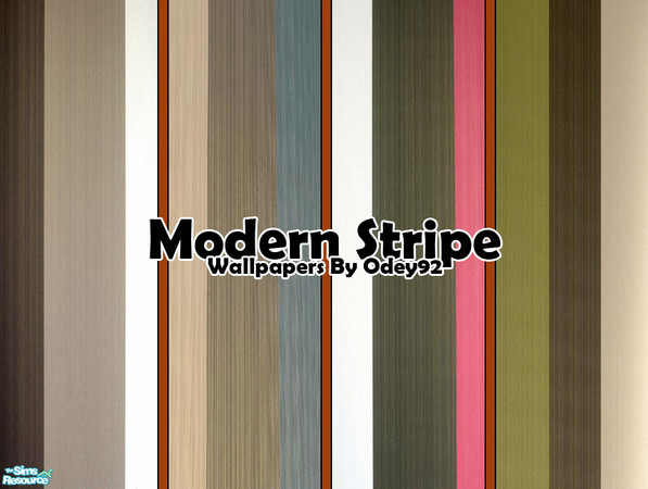 Sims 2 — The Modern Stripe Collection by Odey92 — These walls are perfect for your up to date bachelor pad, or feature