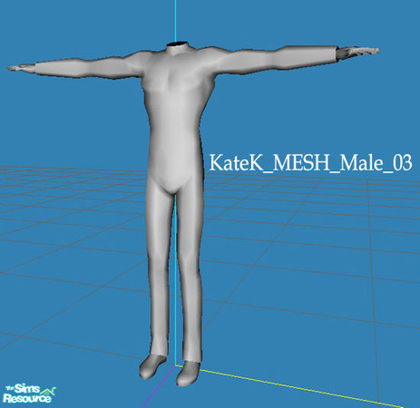 Sims 2 — KateK_MESH_Male_03 by K@ — Another mesh for guys with athletic body :)