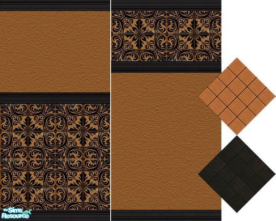 Sims 2 — Chocolate Carmel Set by Halfcreek — created by Halfcreek