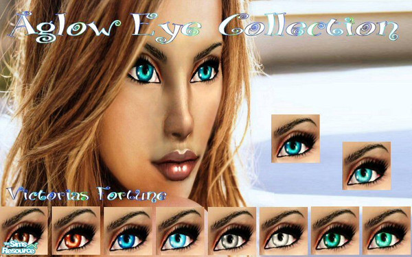 Sims 2 — VF Aglow Eye Collection by fortunecookie1 — These eyes are aglow with emotion and love for your favorite sim.