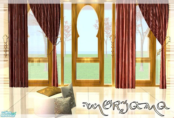 Sims 2 — Morjana Bedroom -  window recolor transparent by kibanahnah — a moroccan-oriental bedroom!I hope you will like