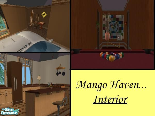 Sims 2 — Mango Haven by zul_94 — Whose Sims wouldn\'t want to have a home that has an outer wallpaper similar to the