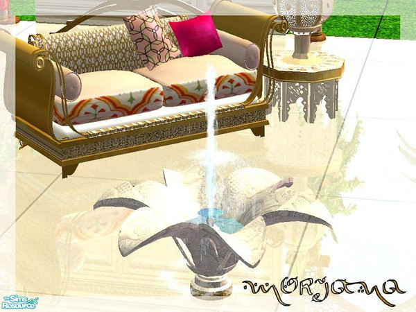 Sims 2 — Morjana Bedroom - flower fountain by kibanahnah — a moroccan-oriental bedroom!I hope you will like it! 
