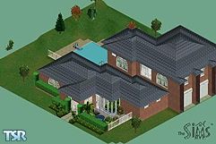 Sims 1 — Modern Classic by Inkava41 — A great second buyer home! It has a beautiful indoor/outdoor garden both with