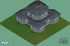 Sims 1 — Retro Starter House by Scott Adler — A easy starter house for new people who are slightly rich to move in-to.