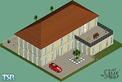 Sims 1 — Sim Tycoon by Phil Burrows — 2 floor house made for your sims!