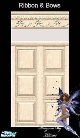 Sims 2 — Ribbon & Bows Walls and Floors Collection - 4 by LD202 — This is part Ribbon & Bows. This is eggshell