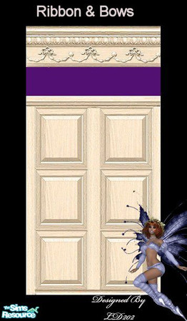 Sims 2 — Ribbon & Bows Walls and Floors Collection - 9 by LD202 — This is part Ribbon & Bows. This is purple