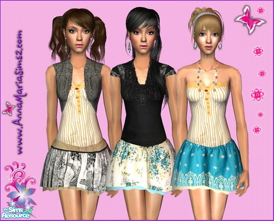 Sims 2 — Dressy Look by annasims2 — Need mesh T017 from Liana!