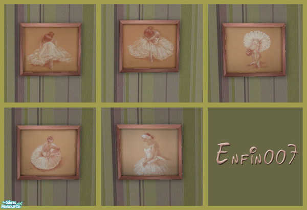 Sims 2 — ballet dancer pictures set by enfin007 — 5 pictures 