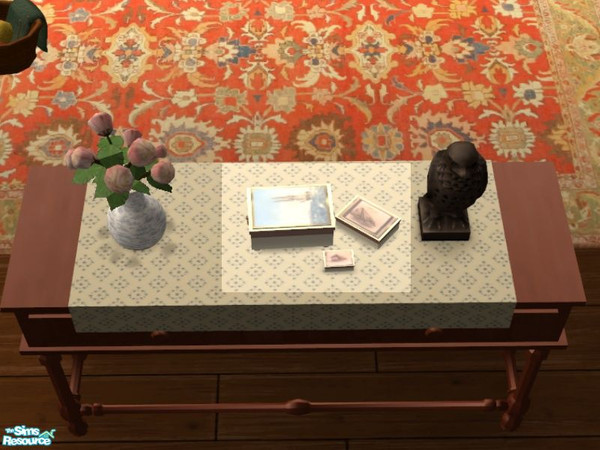 Sims 2 — Peacefield Sitting Room Wooden Boxes by lisa9999 — Cashcraft\'s wooden bokes refinished with skrimshaw lids.