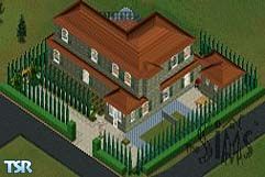 Sims 1 — Very middle-class by Mike — Ideal home for the second time buyer, with six rooms, an outdoor pool and jacuzzi,