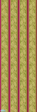 Sims 2 — Studio K Holly Stripe by StudioKhagerks — This set contains 1 wallpaper, 3 paint colors, 3 colors of berber