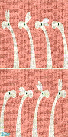 Sims 2 — Creatures - Peach Pink by Hanefcik — Is this a giraffe? A dinosaur? Or maybe Nessie the Loch Ness monster?