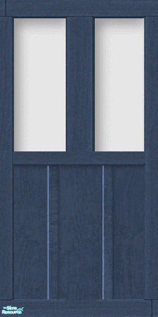Sims 2 — Romany Life - Caravan Wall Blue 02 by Shakeshaft — Part of a recolour of the Romany Life Set in Blue and White,