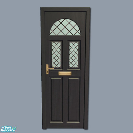 Sims 2 — Mayfair Door - Black by Shakeshaft — Part of a recolour set of my Mayfair Windows and Doors, with recolours in