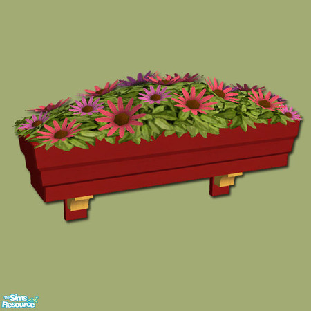 Sims 2 — Romany Life - Caravan Window Box - Mesh by Shakeshaft — Part of a set consisting of the objects you will need to