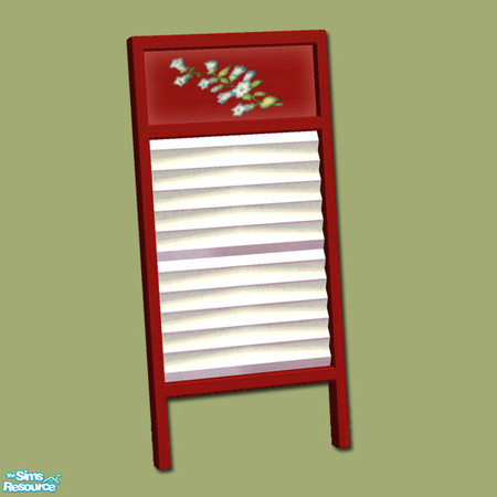 Sims 2 — Romany Life - Caravan Washboard - Mesh by Shakeshaft — Part of a set consisting of the objects you will need to