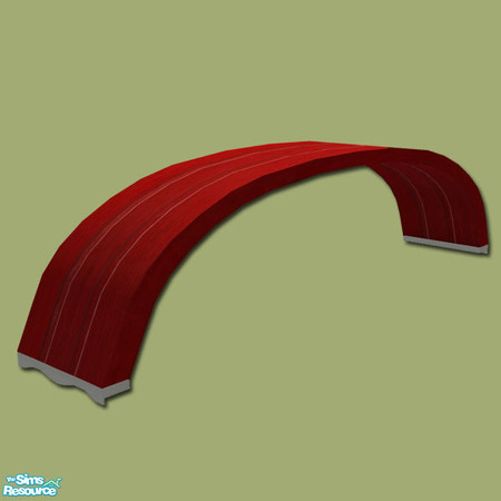 Sims 2 — Romany Life - Roof Edge White by Shakeshaft — Part of a recolour of the Romany Life Set in Blue and White,