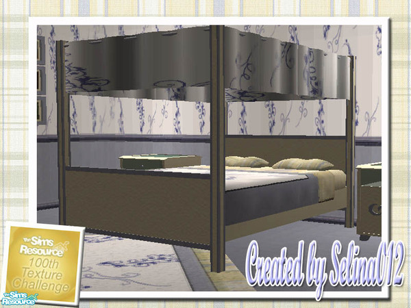 Sims 2 — TC100 - The Gayle Suite recolour - bed by selina012 — Made for the texture challenge 100! Mesh is by