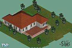Sims 1 — Birch Tree Manor by Nick D. — Birch Tree Manor is a small and affordable house located on the Prestige