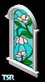 Sims 1 — Stained Window by Kramer — The Monticello Federal-style window has a one of a kind Stained glass insert made by