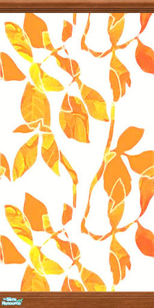 Sims 2 — Tangled Liana - Orange with Wooden Border by Hanefcik — Did you ever want to have a jungle in Your room? No?