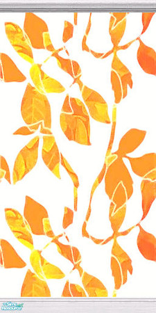 Sims 2 — Tangled Liana - Orange with White Border by Hanefcik — Did you ever want to have a jungle in Your room?No? Then