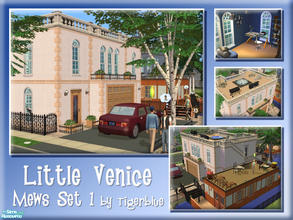Sims 2 — Little Venice - Mews Set 1 by Tigerblue — ***Apartment Life ready*** Live in the house or on the boat! Two lots;